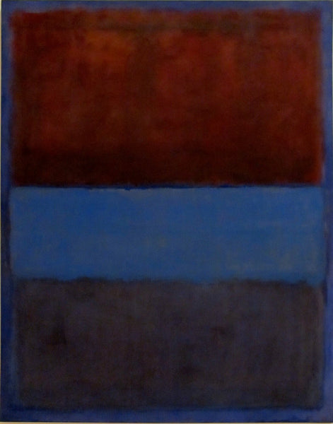 No.61 (Rust And Blue) - Canvas Prints