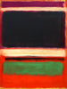No 13 (Magenta Black Green on Orange) - Mark Rothko - Color Field Painting - Life Size Posters