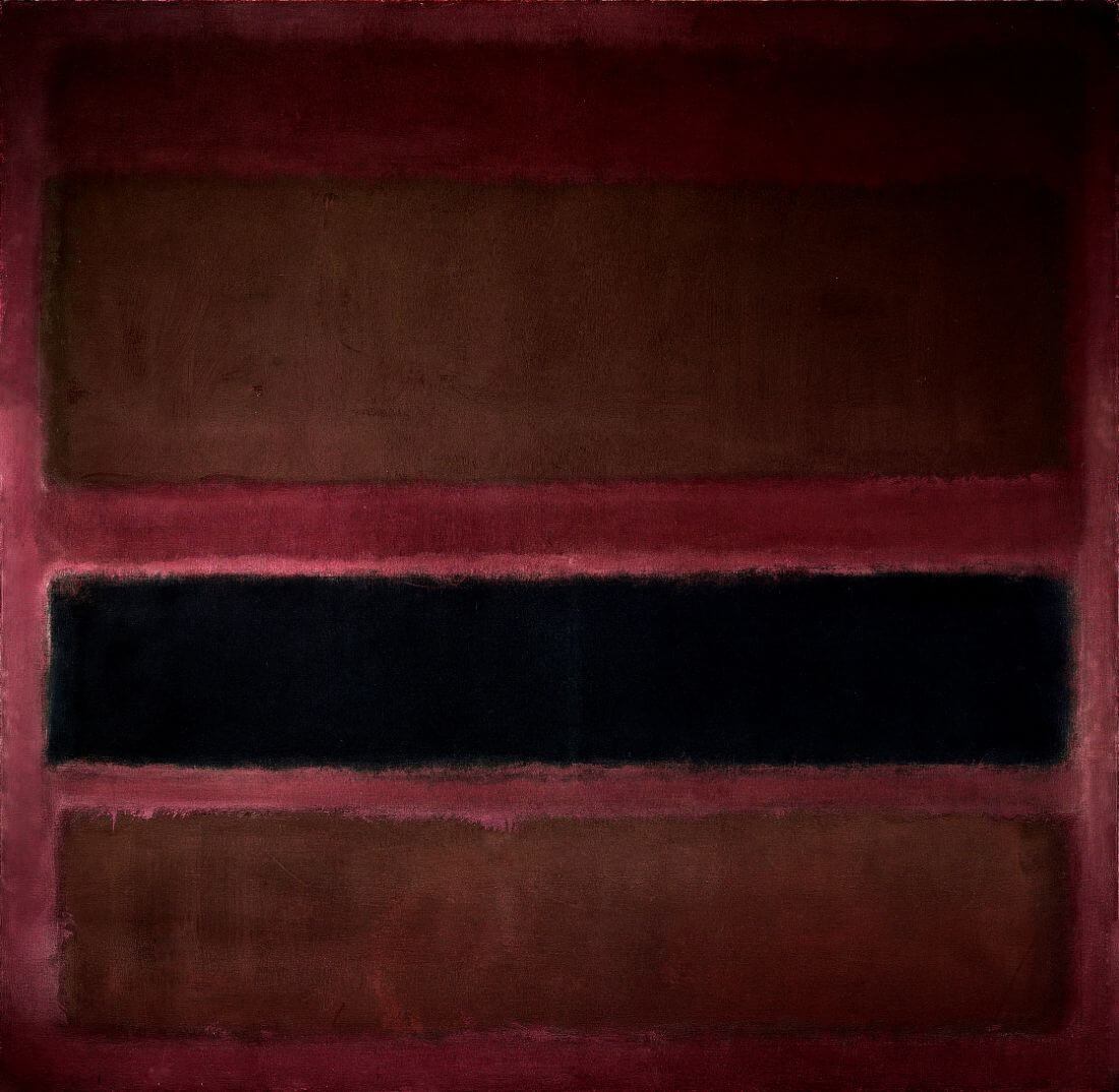 Mark Rothko Brown No 18 (Brown and Black on Plum) - Mark Rothko - Colour field Painting ...