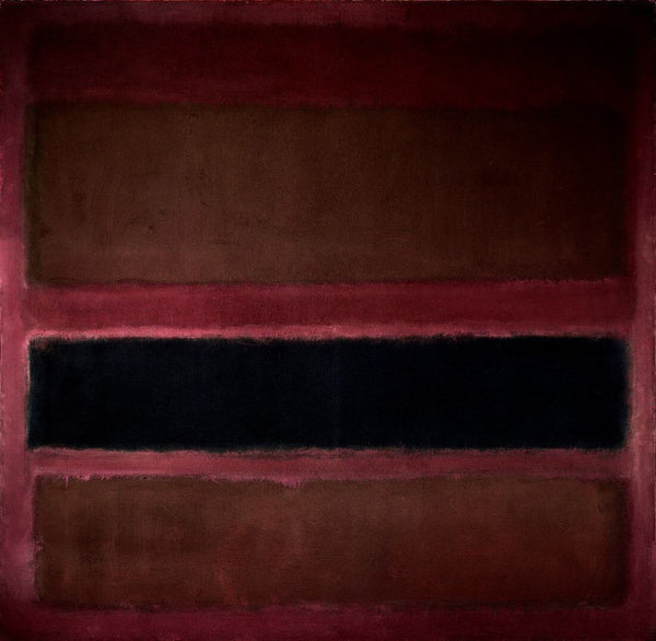 No 18 (Brown and Black on Plum) - Mark Rothko - Colour field Painting - Canvas Prints