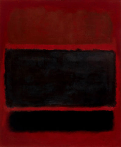No 20 Black Brown on Maroon 1957 - Mark Rothko - Color Field Painting by Mark Rothko