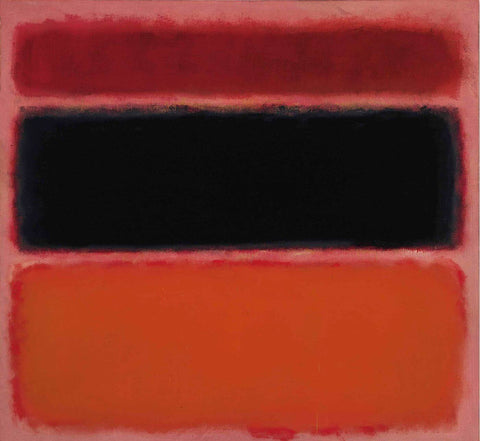 No36 Black Stripe - Mark Rothko Color Field Painting - Canvas Prints