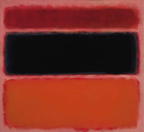 No36 Black Stripe - Mark Rothko Color Field Painting - Framed Prints