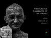 Nonviolence Is A Weapon Of The Strong - Mahatama Gandhi Inspirational Quote - Tallenge Patriotic Collection - Life Size Posters