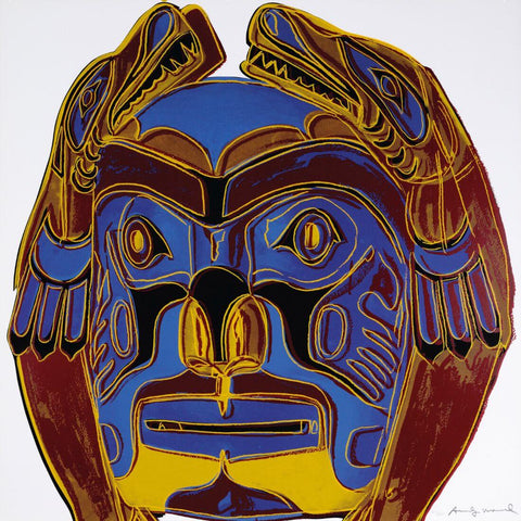 Northwest Coast Mask - Cowboys And Indians Series - Andy Warhol - Pop Art Print - Framed Prints