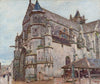 Notre-Dame de Moret im Morgenregen - Canvas Prints