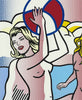 Nude With Beach Ball - Roy Lichtenstein - Modern Pop Art Painting - Life Size Posters