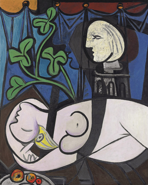 Pablo Picasso - Femme Nue, Feuilles Et Buste - Nude, Green Leaves and Bust - Canvas Prints