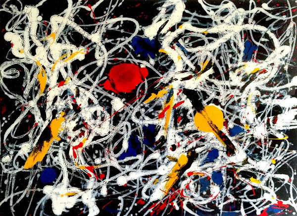 Number 15 - Red, Gray, White, Yellow - Jackson Pollock - Abstract Expressionism Painting - Large Art Prints