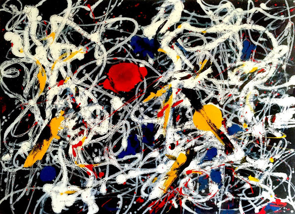 Number 15 - Red, Gray, White, Yellow - Jackson Pollock - Abstract Expressionism Painting - Framed Prints