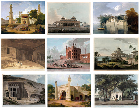 Best of Orientalist Art (Places In India) - Set of 10 Poster Paper - (12 x 17 inches) each
