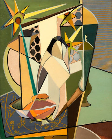 Objects Composed, 1955 - Art Prints by Jehangir Sabavala