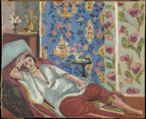 Odalisque In Red Trousers (Odalisque en pantalon rouge) – Henri Matisse Painting by Henri Matisse