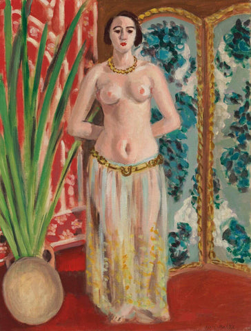 Odalisque With Hands Behind Her Back (Odalisque mains dans le dos) – Henri Matisse Painting by Henri Matisse