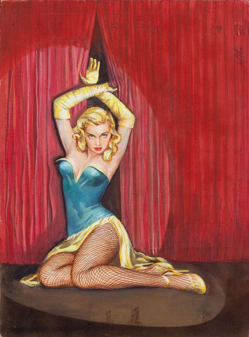 Of G Strings and Strippers - Wil Hulsey - Pulp Art Cover - Large Art Prints