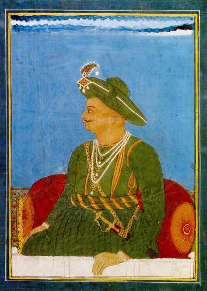Official Portrait Of Tipu Sultan - The Tiger Of Mysore - Vintage Indian Art Collection by Anonymous Artist | Tallenge Store | Buy Posters, Framed Prints & Canvas Prints