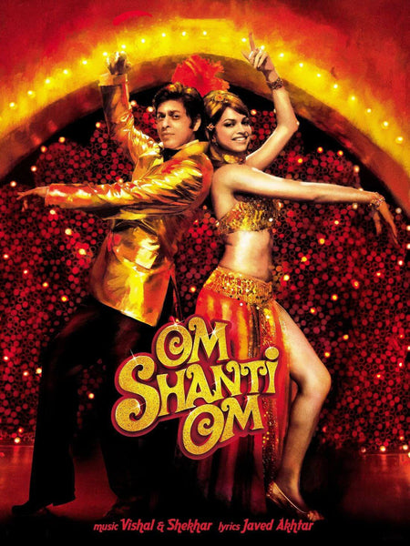 Om Shanti Om - Shah Rukh Khan and Deepika Padukone - Bollywood Hindi Movie Poster - Large Art Prints