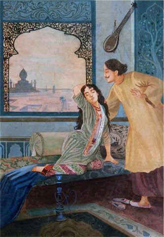 Omar Khayyam Series 02 - M V Dhurandhar - Indian Painting by M. V. Dhurandhar