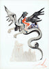 On Geryon’s Back (En la espalda de Gerión) - Salvador Dali Painting - Surrealism Art - Canvas Prints