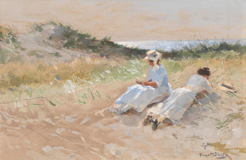 On Sylt (Partie auf Sylt) 1911 - Hugo Mühlig - Impressionist Painting by Hugo Muhlig