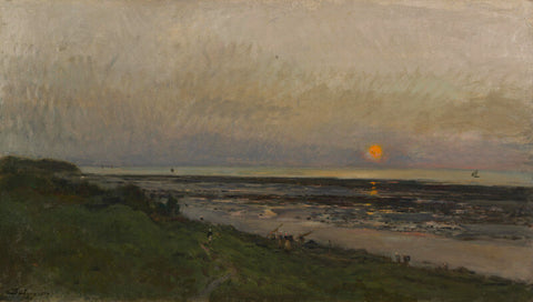Sunset At Villerville, 1874 by Charles-François Daubigny