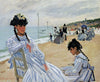 On The Beach At Trouville (Sur la plage de Trouville) – Claude Monet Painting – Impressionist Art - Art Prints