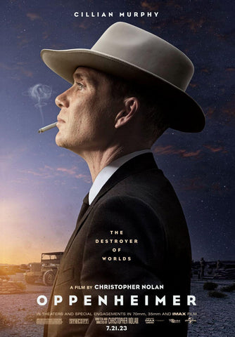 Oppenheimer - Cillian Murphy - Christopher Nolan - Hollywood Movie Poster - Posters by Movie Magic