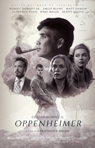 Oppenheimer - Cillian Murphy - Robert Downey - Christopher Nolan - Hollywood Movie Poster - Canvas Prints
