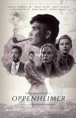 Oppenheimer - Cillian Murphy - Robert Downey - Christopher Nolan - Hollywood Movie Poster - Life Size Posters by Tallenge