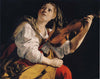Young Woman Playing A Violin - Canvas Prints