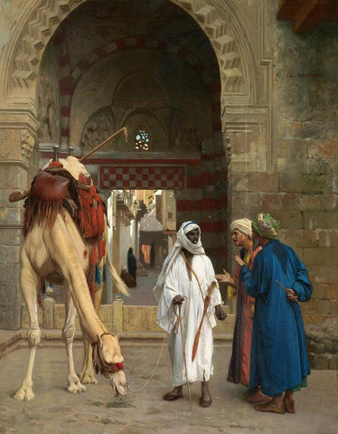 Dispute DArabs - Large Art Prints by Jean Leon Gerome