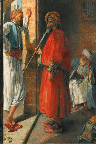 Outdoor Gossip, Cairo by John Frederick Lewis