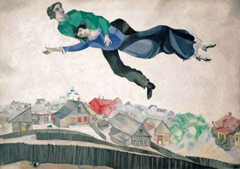 Over The Town - Posters by Marc Chagall