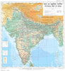 Physical Map Of India 1st edn 2011 - Canvas Prints