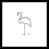 Set Of 4 Picasso Line Drawings - Camel, Flamingo, Horse and Dachshund - Premium Quality Framed Digital Print (12 x 12 inches)