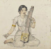 Playing Dilruba - M V Dhurandhar - Art Prints