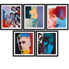 Set of 10 Andy Warhol’s Ten Portraits of Jews of the Twentieth Century Paintings - Framed Digital Print (20 x 24 inches) each