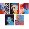 Set of 10 Andy Warhol’s Ten Portraits of Jews of the Twentieth Century Paintings - Canvas Gallery Wraps (30 x 36 inches) each