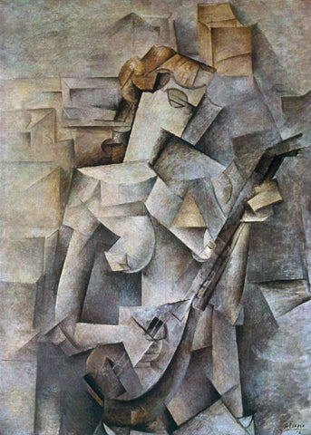 Pablo Picasso - Jeune Fille A La Mandoline (Fanny Tellier) - Girl with a Mandolin (Fanny Tellier) - Large Art Prints