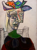 Pablo Picasso - Femme Assise Au Chapeau -Seated Woman in a Hat - Canvas Prints