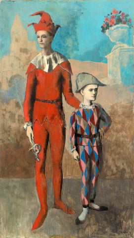 Acrobat And Young Harlequin 1905 (Acróbata y Arlequín Joven) - Pablo Piccaso - Posters by Pablo Picasso