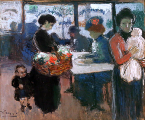 Brasserie En Montmartre, 1901 by Pablo Picasso