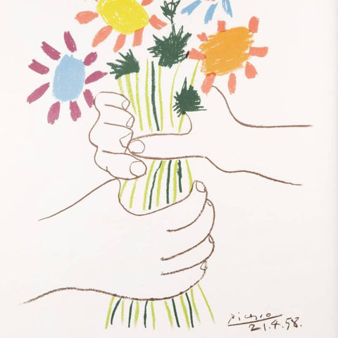 Floral - Large Art Prints by Pablo Picasso