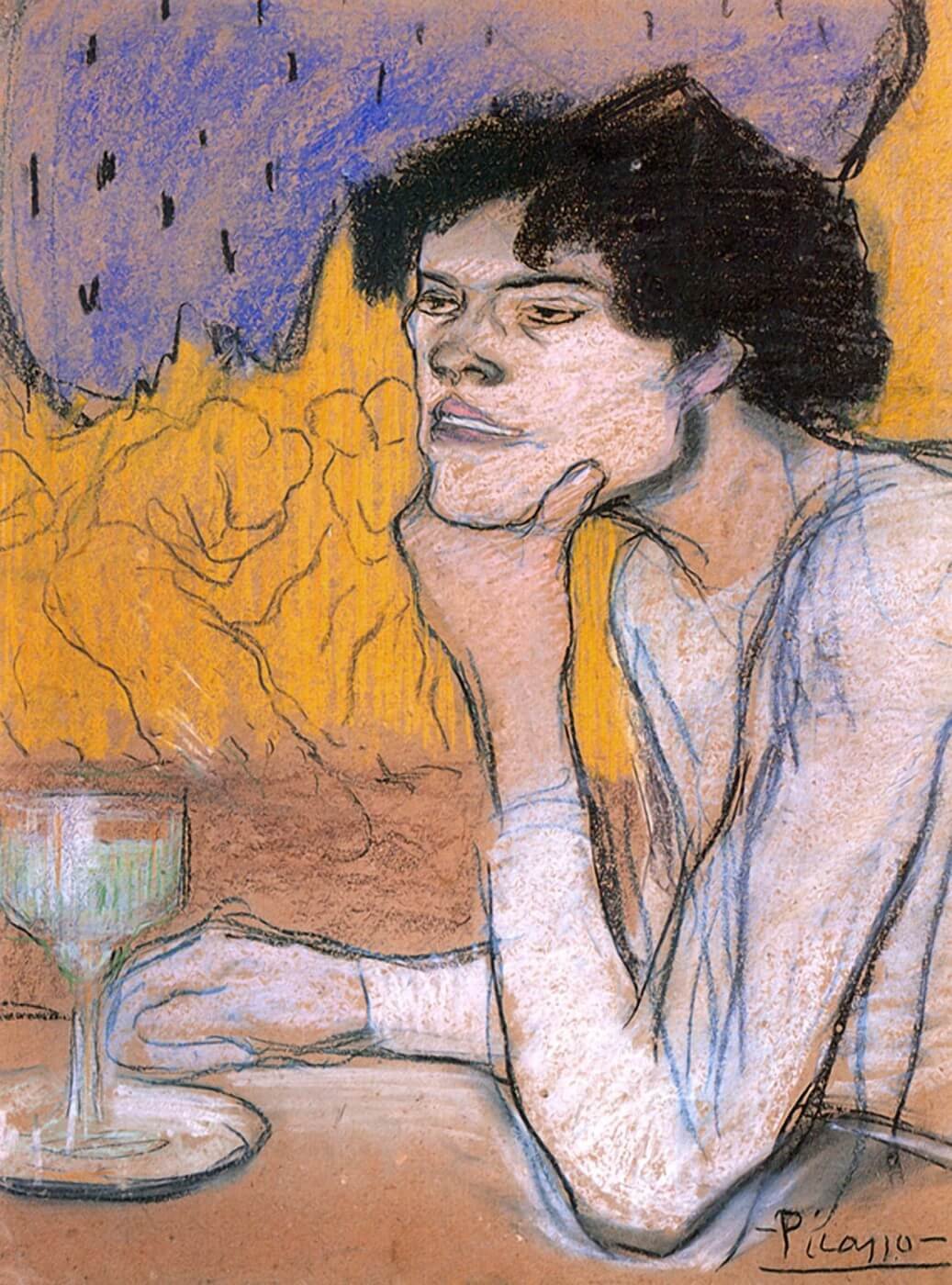 Pablo Picasso - Buveur d'Absinthe -Absinthe Drinker - Large Art
