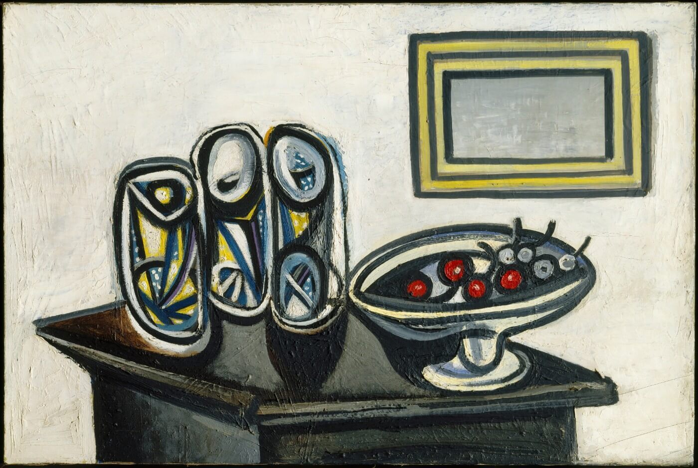 Still Life With Cherries - Pablo Picasso - Framed Prints by Pablo
