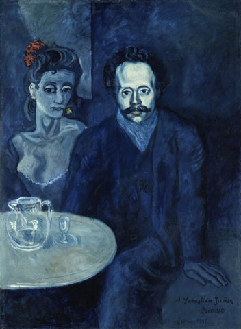 Pablo Picasso - Portrait De Sebastia Junyer - Portrait of Sebastià Junyer (Blue Period) 1903 by Pablo Picasso