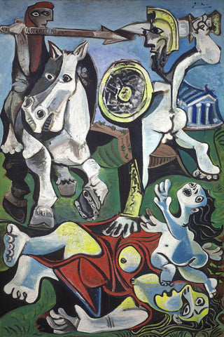 Rape Of The Sabine Women (La Violación De Las Sabinas) - Pablo Picasso by Pablo Picasso