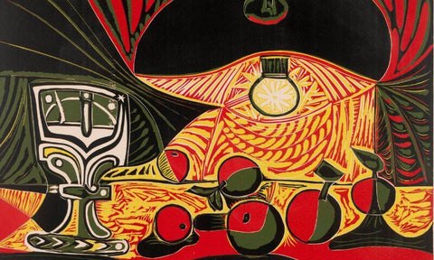 Pablo Picasso - Nature Morte Au Verre Sous La Lampe - Still Life Under The Lamp - Posters by Pablo Picasso