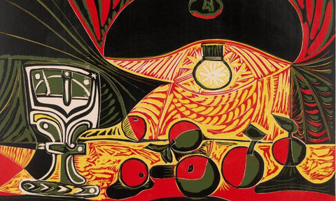 Pablo Picasso - Nature Morte Au Verre Sous La Lampe - Still Life Under The Lamp - Posters by Pablo Picasso