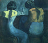 Two Women Sitting At A Bar - Canvas Prints